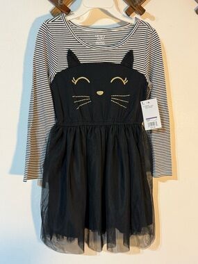 Carter’s Kid Halloween Cat Tutu Dress size 5T NWT
